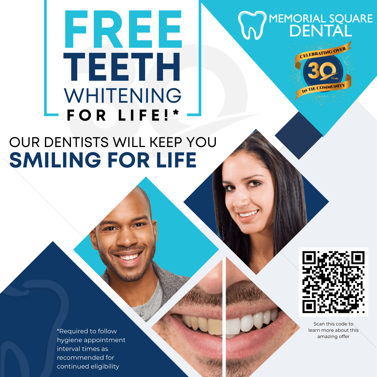 Memorial Square Dental | Teeth Whitening For Life | Patient Offer